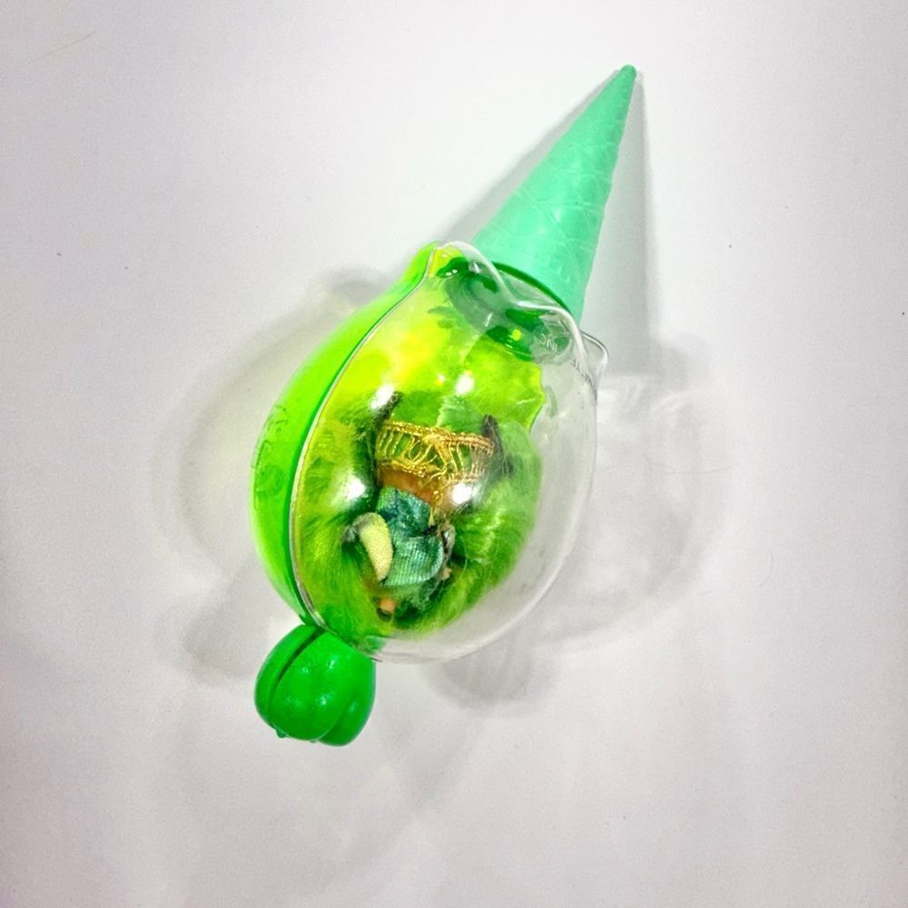 Vintage RARE 1968 Mattel Kiddle cone green doll toy.